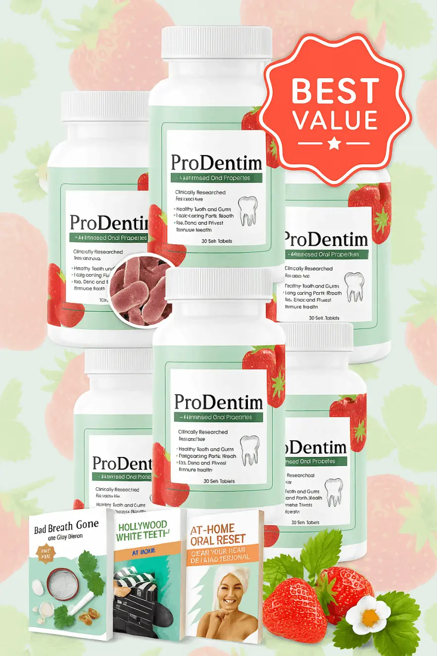 ProDentim’s carefully designed formula includes powerful probiotics such as Lactobacillus Paracasei and Lactobacillus Reuteri, both scientifically proven to improve gum health, reduce inflammation, and limit the growth of harmful bacteria.