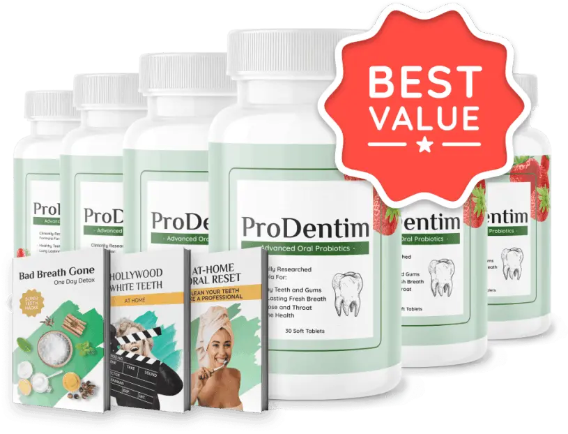 ProDentim is a unique oral health supplement made with 3.5 billion probiotics and nutrients that support strong teeth, healthy gums, and fresh breath.